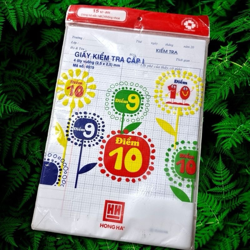 Combo 5 giấy kiểm tra cấp 1