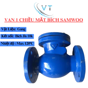 VAN MỘT CHIỀU LÁ LẬT SAMWOO NỐI BÍCH DN40-DN100