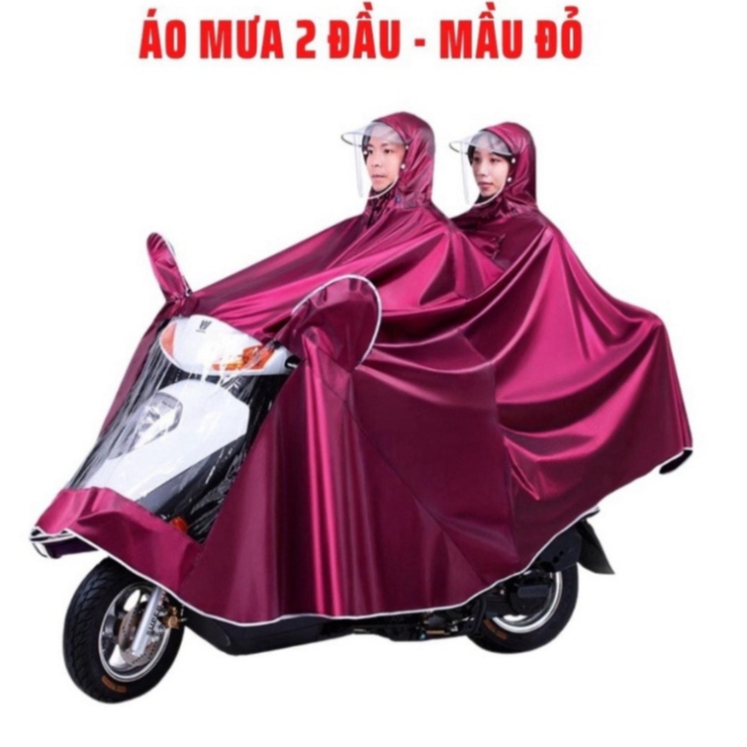 Áo Mưa Phản Quang 1 Người Và 2 Người HGMART Che Phủ Toàn Thân Kèm Kính Chắn Mưa Tiện Lợi  [ Hàng Tốt ]