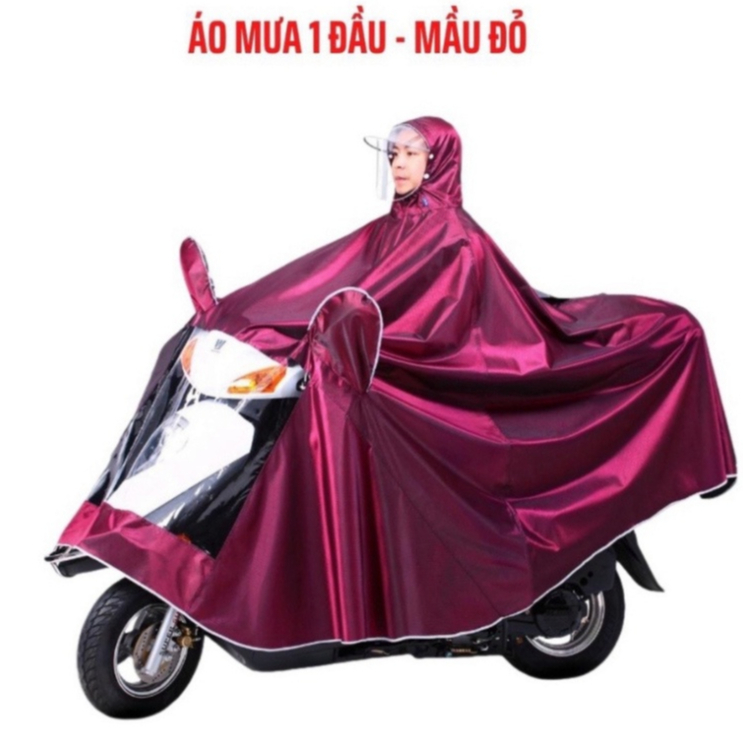 Áo Mưa Phản Quang 1 Người Và 2 Người HGMART Che Phủ Toàn Thân Kèm Kính Chắn Mưa Tiện Lợi  [ Hàng Tốt ]