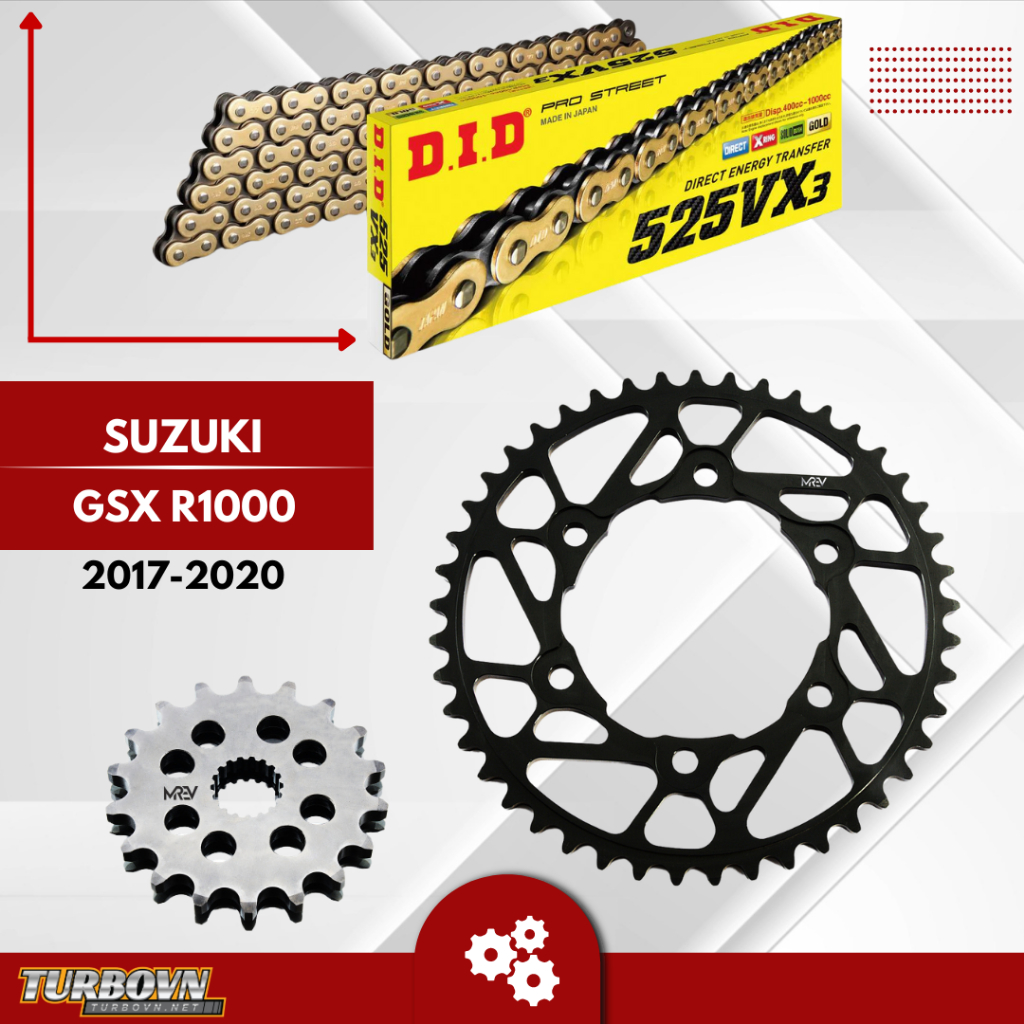 Nhông Sên Dĩa MREV cho xe Suzuki GSX R1000 đời (2017 - 2020) | Shopee ...
