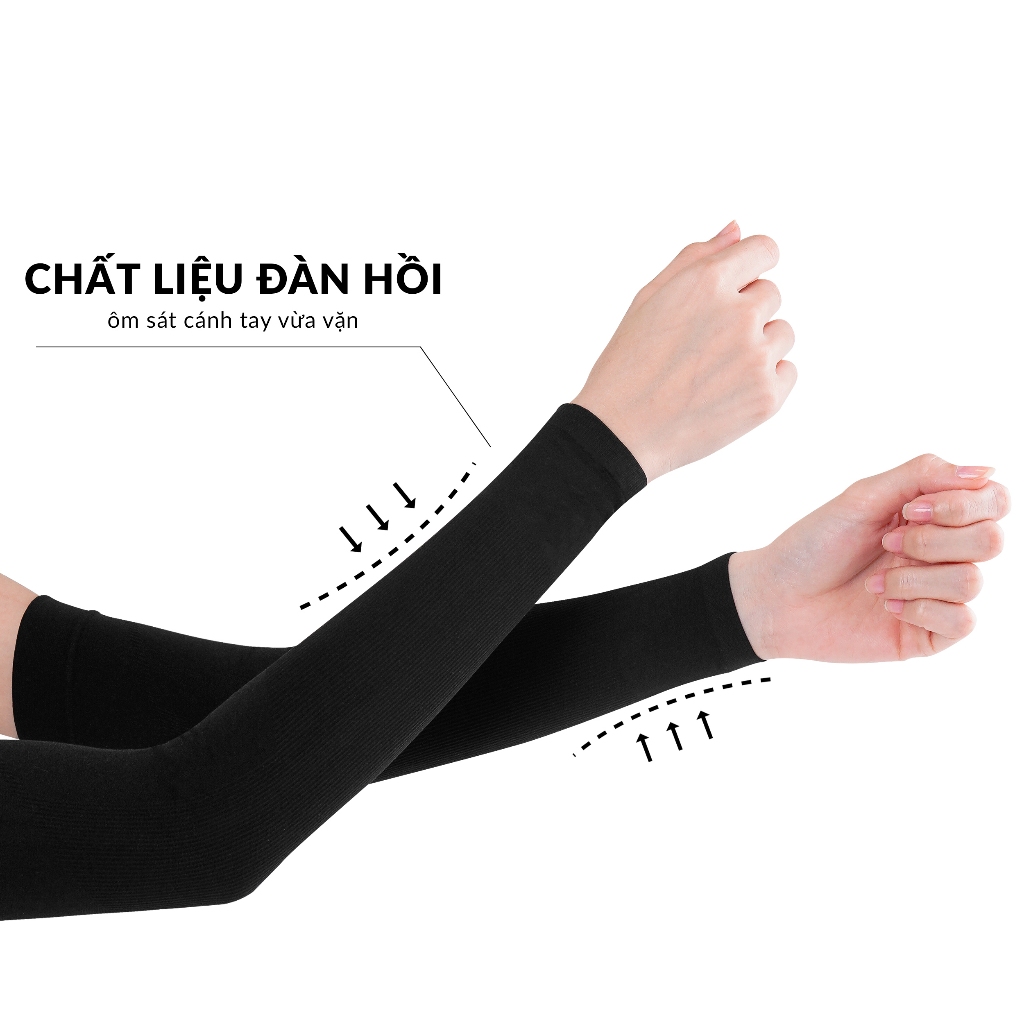 [Combo 5 Đôi] Găng Tay Chống Nắng Chống UV UPPER YOU Không Xỏ Ngón Thun Lạnh Co Giãn 4 Chiều - OTK02