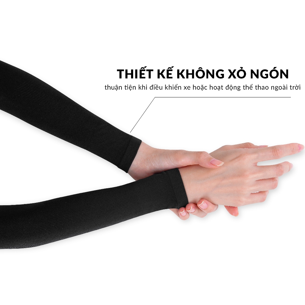 [Combo 5 Đôi] Găng Tay Chống Nắng Chống UV UPPER YOU Không Xỏ Ngón Thun Lạnh Co Giãn 4 Chiều - OTK02