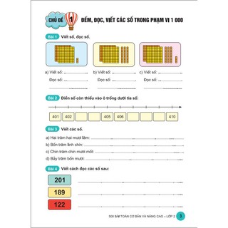 Sách - 500 Bài Toán Cơ Bản Và Nâng Cao Lớp 2 - Dùng Chung Cho Các Bộ SGK - ND