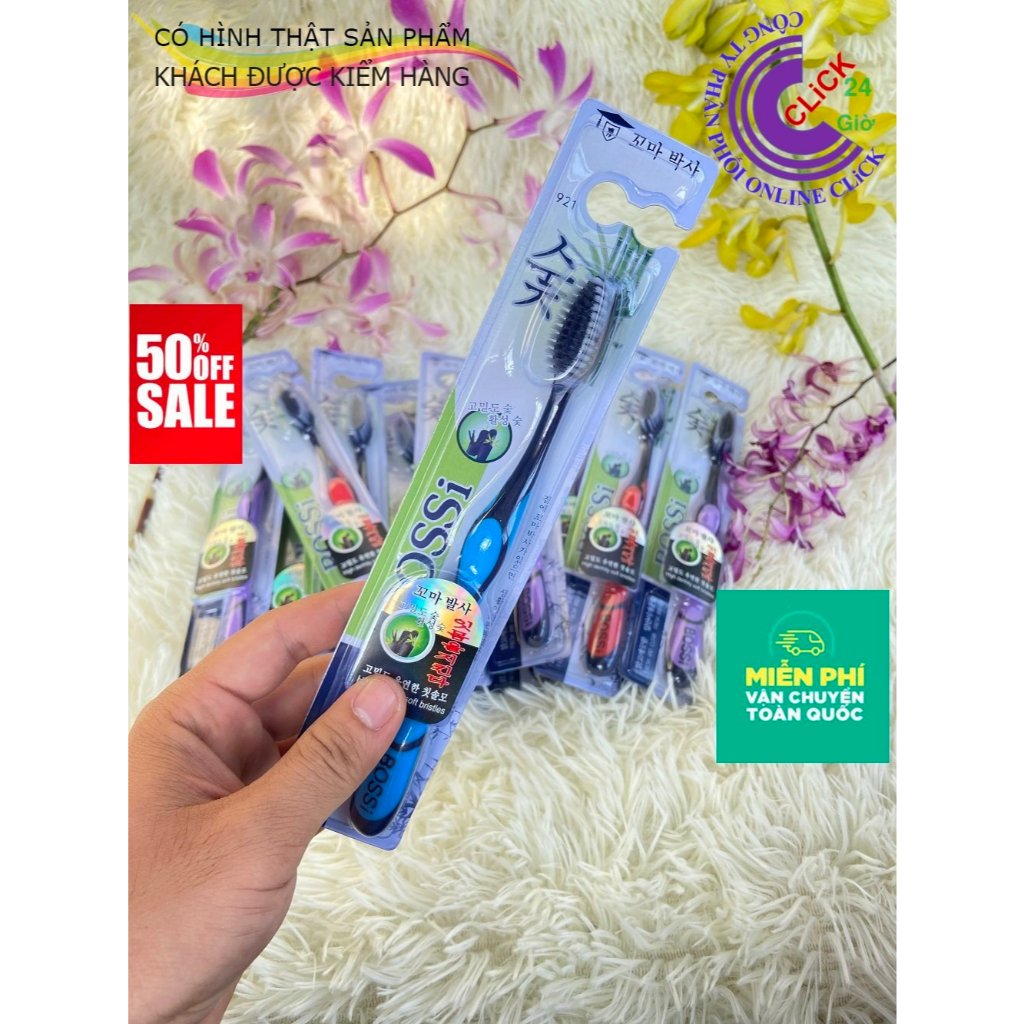 COMBO 5C BÀN CHẢI ĐÁNH RĂNG THAN TRE HOẠT TÍNH BOSSI HÀN QUỐC Rẻ nhưng chất lượng tuyệt vời
