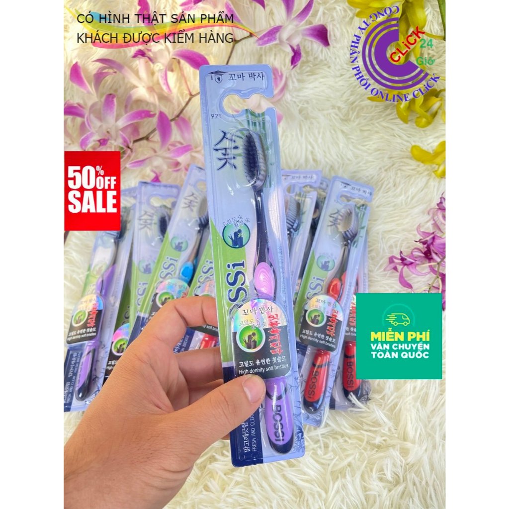 COMBO 5C BÀN CHẢI ĐÁNH RĂNG THAN TRE HOẠT TÍNH BOSSI HÀN QUỐC Rẻ nhưng chất lượng tuyệt vời