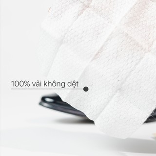 Túi 50 gói khăn ướt lau giày da túi da ví da siêu tốc Leather EcoWipes gói 1 tờ hương quế