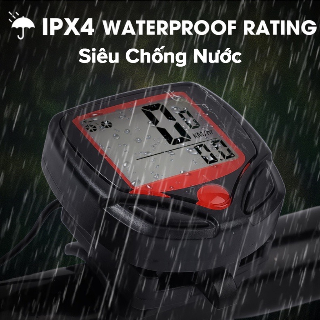Ảnh Đồng Hồ Đo Tốc Độ Chính Xác Cho Xe Đạp Thể Thao Siêu Rẻ Chống Nước Tuyệt Đối – Mã 01 Tiếng Anh Chính Hãng Amalife 4