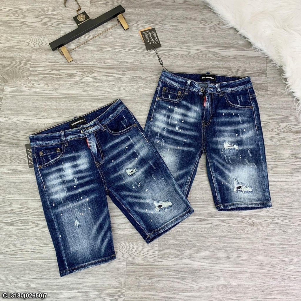 Dsquared Pantalon Boyfriend TrouÃ© Jean Bleu Jeans TrouÃ©s Homme