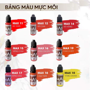 Mực Max -Thảo Vũ bong đậm phun mày, môi, mí
