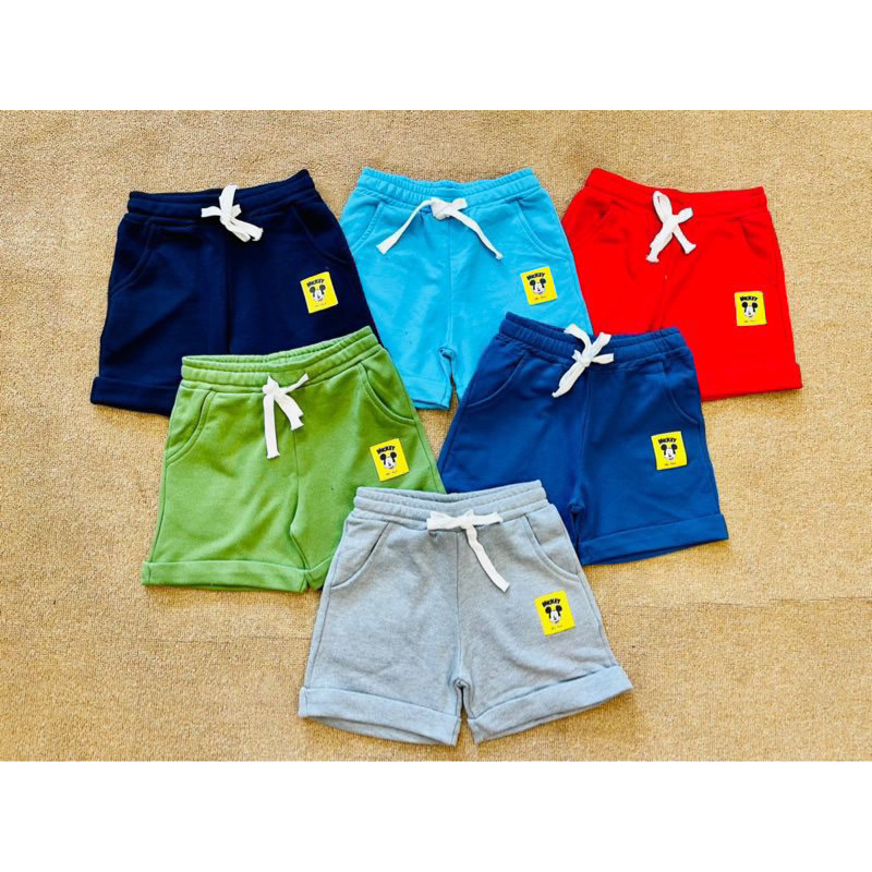 Quần short bé trai da cá HzM C1340 thêu logo size 2–10Y (10–40kg) quần short trẻ em mặc hè co giãn thoáng mát