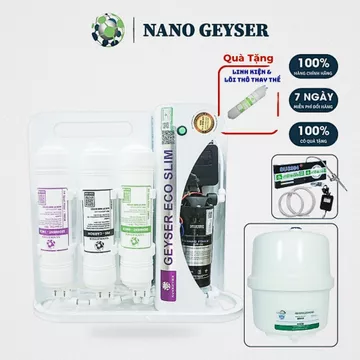 Máy lọc nước Nano Geyser Slim - 8 cấp lọc, Công nghệ RO ,nước sạch tinh khiết , tiết kiệm điện