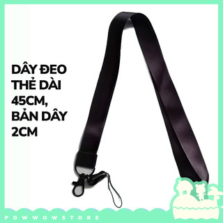 [Sẵn VN] Dây Đeo Thẻ Nhân Viên Vải 45cm Phong Cách Màu Sắc Color Đơn Giản Trơn
