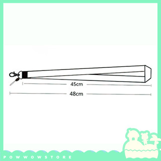 [Sẵn VN] Dây Đeo Thẻ Nhân Viên Vải 45cm Phong Cách Màu Sắc Color Đơn Giản Trơn