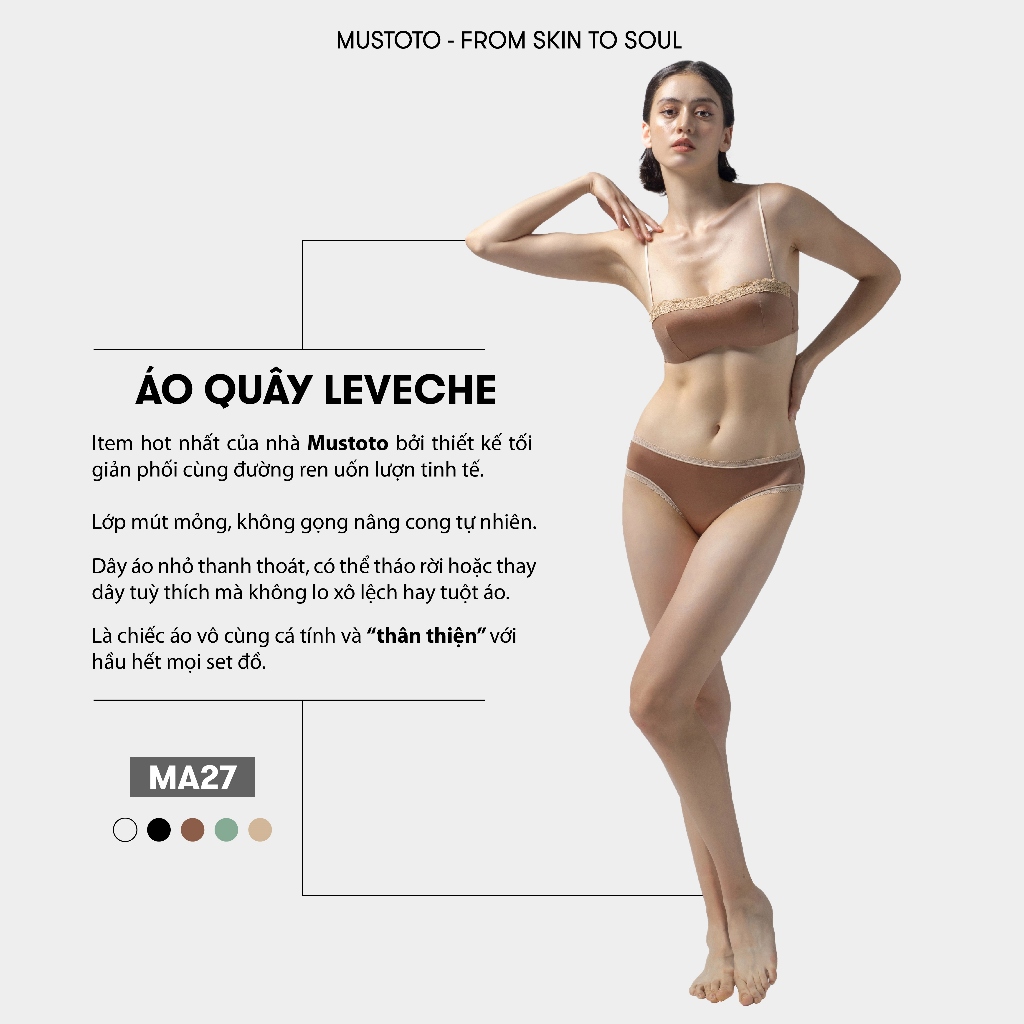 Ảnh BST Áo Quây Không Dây Bra Nữ Mustoto Mút Mỏng (MA27 MA56) 3