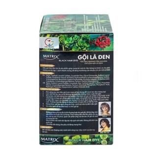 [ CHÍNH HÃNG ] Dầu Gội Thảo Dược Matrix Gội Là Đen Nhanh Chóng An Toàn Tại Nhà  (Hộp 10 Gói x 25ml)