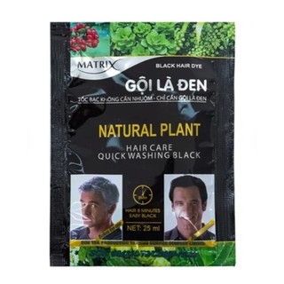 [ CHÍNH HÃNG ] Dầu Gội Thảo Dược Matrix Gội Là Đen Nhanh Chóng An Toàn Tại Nhà  (Hộp 10 Gói x 25ml)