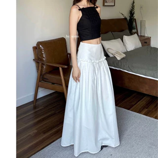 Chân váy linen trắng xoè hách dáng - 𝐌𝐨𝐫 𝐒𝐤𝐢𝐫𝐭