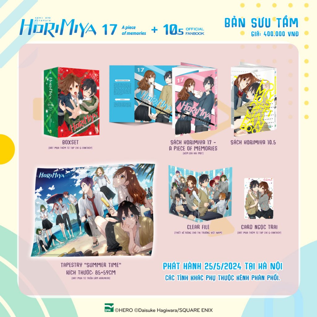 {Bản sưu tầm} Horimiya - 17 & Horimiya - 10.5 Official Fanbook ...