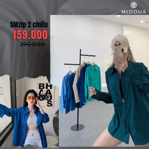 MIDDUA -SM006 Sơmi zip 2 chiều