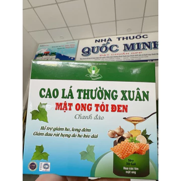 SIRO HO CAO LÁ THƯỜNG XUÂN TỎI ĐEN MẬT ONG hộp 30 gói