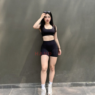 Quần tập gym nữ Lotus short Sey chất Lycra cao cấp ‘’HANDII’’