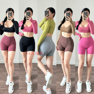 Quần tập gym nữ Lotus short Sey chất Lycra cao cấp ‘’HANDII’’