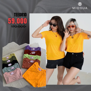 Tee0810 Tee v-neck • Form suông nhẹ nhiều màu MIDDUA