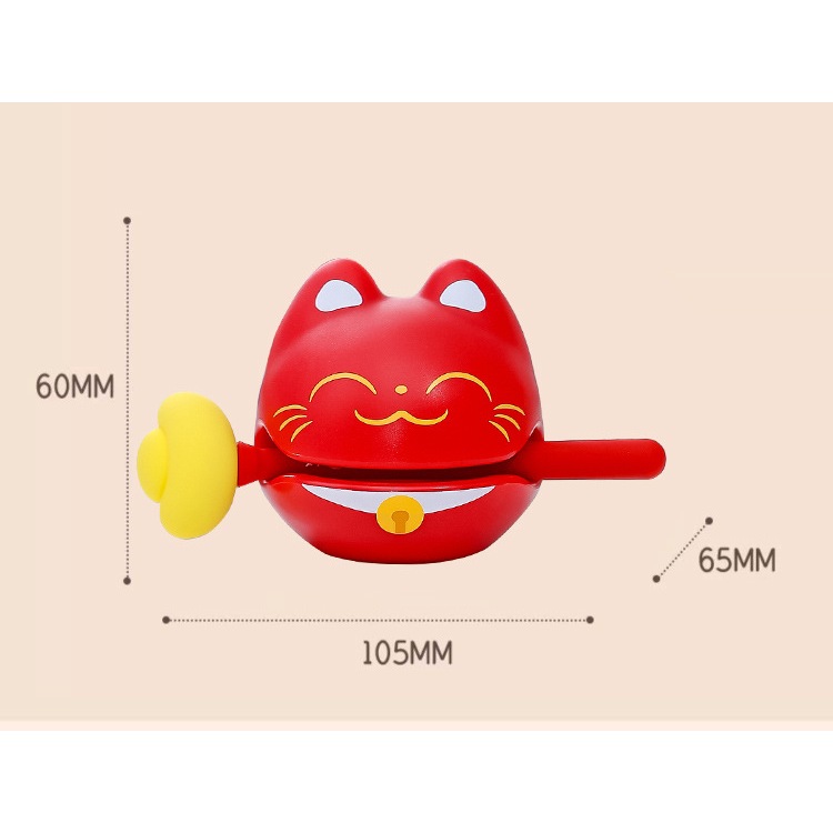 Mèo may mắn dễ thương để bàn làm việc , phương pháp Thiền giúp giải tỏa căng thẳng mang lại may mắn cho người dùng