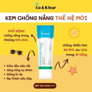 Kem Chống Nắng Co Klear Nâng Tone Thế Hệ Mới Co&K'lear Tone Up Sun Cream- Bebeauskinshop