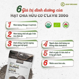 Hạt chia hữu cơ C'LaVie 200g