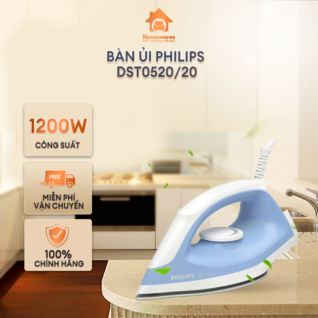 Bàn Ủi Philips DST0520/20 Nút điều khiển nhiệt độ nâng cao dễ vận hành ...