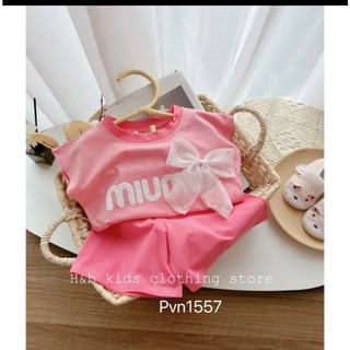 BỘ VAI HẾN GẮN NƠ CHO BÉ GÁI CHÂT LIỆU CTON 2C BABY KIDS