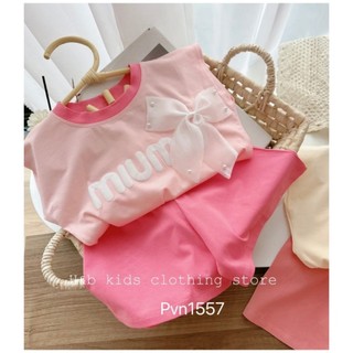 BỘ VAI HẾN GẮN NƠ CHO BÉ GÁI CHÂT LIỆU CTON 2C BABY KIDS
