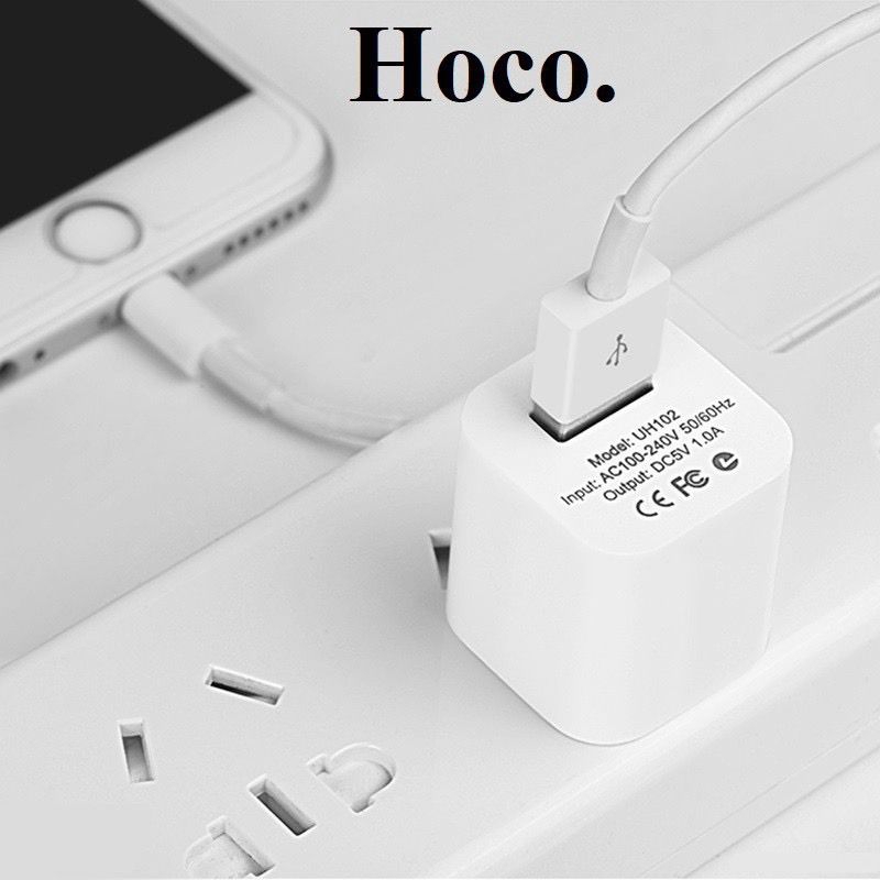 Bộ kết nối củ sạc hoco UH102 với dây sạc USB sang Type-C/Micro