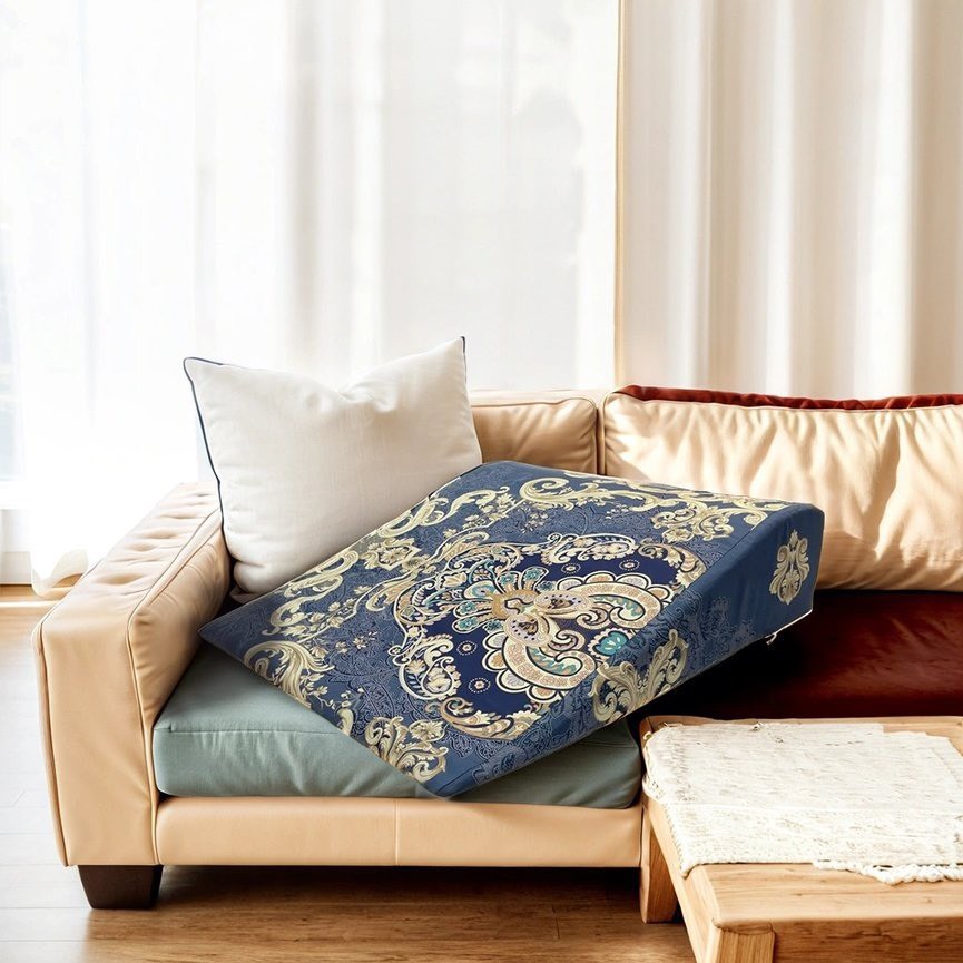 Gối chống trào ngược dạ dày YOROKOBI cao 16cm bo tròn dỉnh chống thoái hóa vai gáy