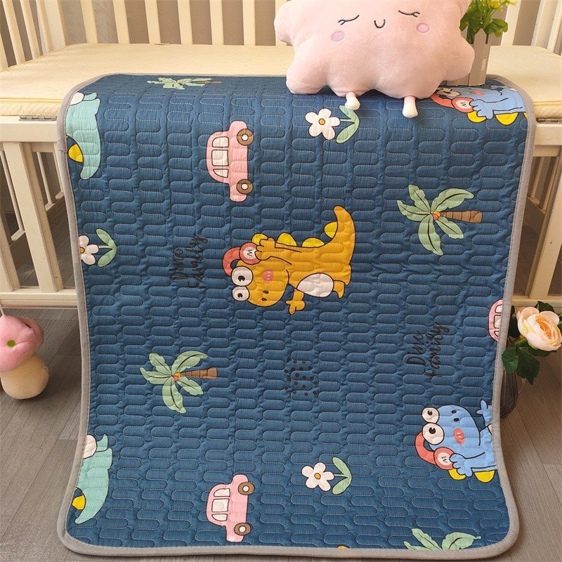 Lót Chống Thấm Cho Bé 5 Lớp Vải Thô Cotton Dùng 2 Mặt (cả mùa đông & hè ) kt 50x70cm HT01