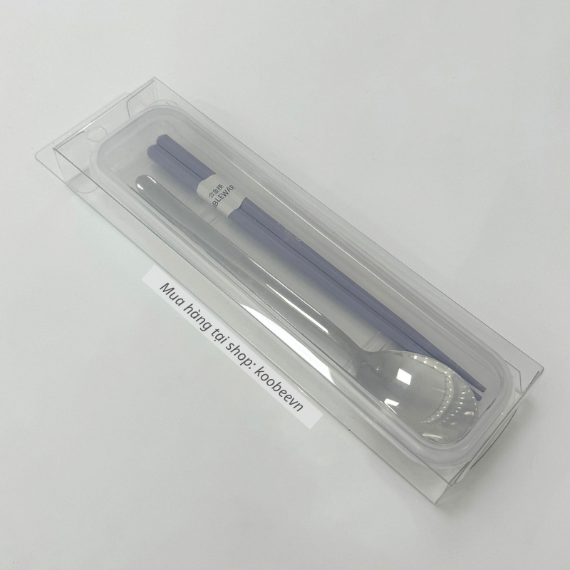 Bộ Đũa Thìa/Muỗng Inox Có Hộp Đựng KOOBEE Dành Cho Cá Nhân, Học Sinh, Văn Phòng | 075