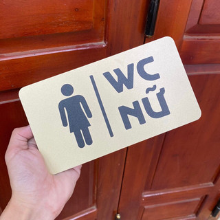BẢNG WC • WC NAM • WC NỮ • ALU NHŨ VÀNG [V03]