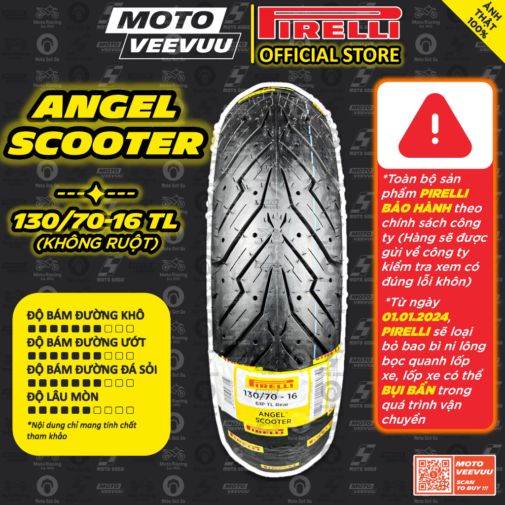 Gomme Pirelli Angel Scooter 130/80 - 16 64P TL : Prezzo E