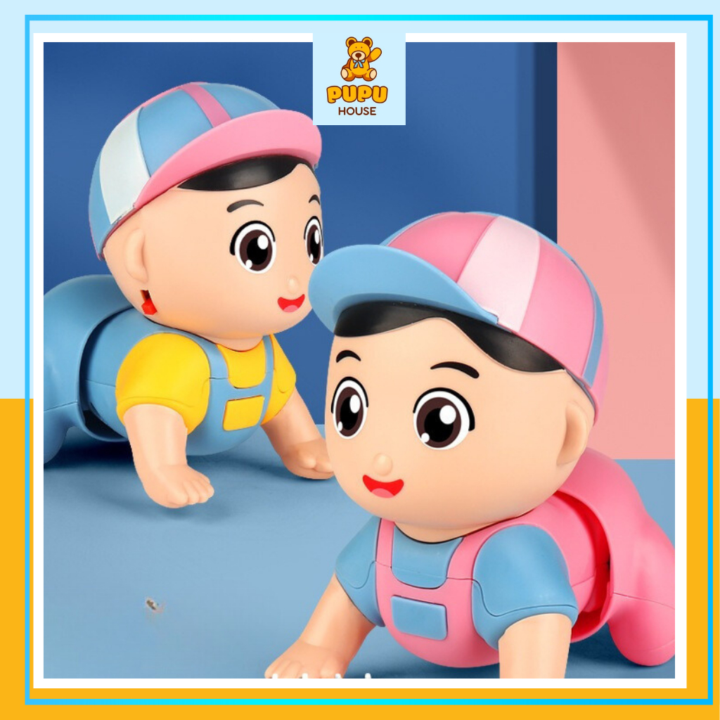 Đồ Chơi Em Bé Tập Bò Kích Thích Bé Tập Bò Có Nhạc Vui Nhộn Đồ Chơi Vận Động Cho Bé Trai Bé Gái - Đồ Chơi PUPU HOUSE