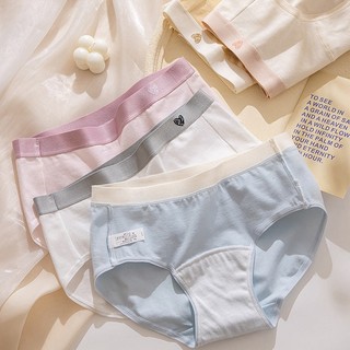 Quần lót nữ cao cấp cotton co giãn tốt đáy lót kháng khuẩn,Quần chip nữ cạp vừa tôn dáng DEVARI L183