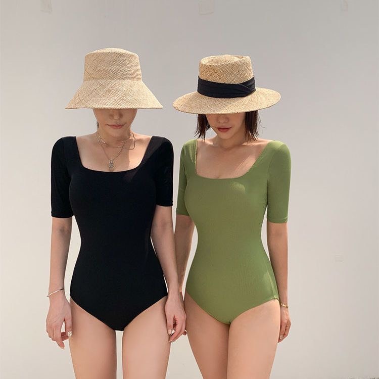 Set bộ đồ bơi bikini áo tắm đi biển một mảnh liền thân tay lỡ thiết kế cutout khoét eo gợi cảm MT33 BKN34