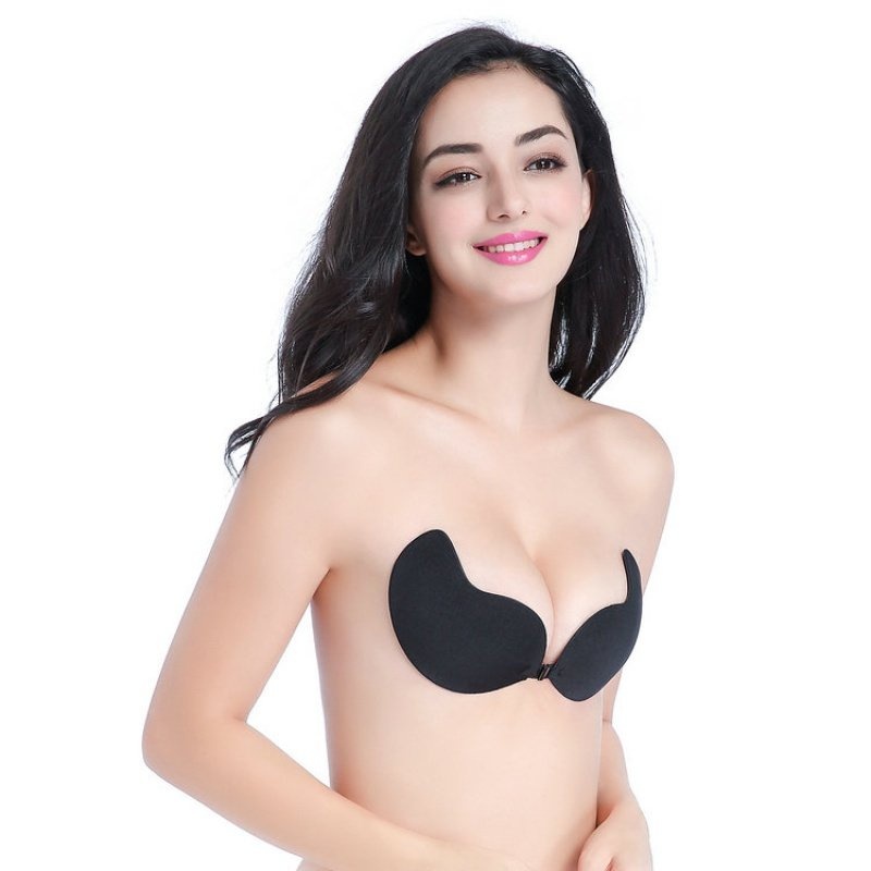 Miếng dán nâng ngực cài trước tạo khe, Áo dán hình xoài mút mỏng mặc áo váy hở lưng vai DN03M [95's House]