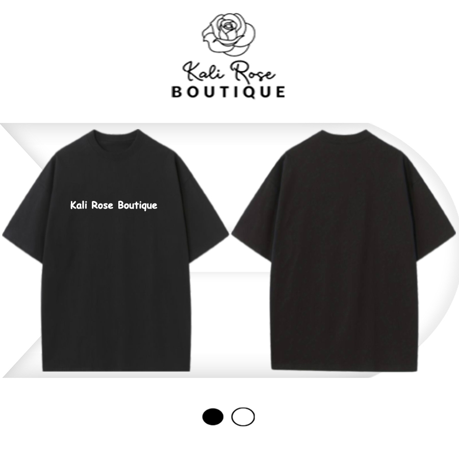 Áo thun tay lỡ Kali Rose Boutique basic no1 / black and white | Shopee Việt  Nam