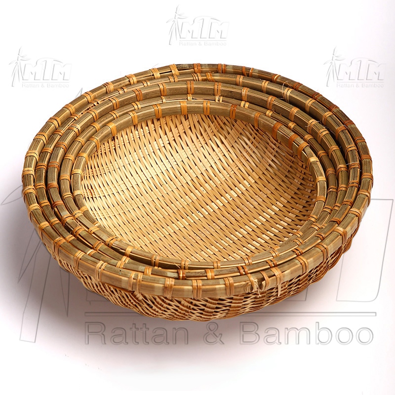 Rổ tre l Rá tre vo gạo, chà rửa cá, thịt, rau củ quả. | Shopee Việt Nam