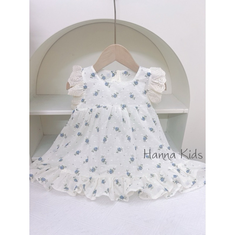 Váy hoa nhí cho bé gái size từ 1-5 tuổi kiểu dáng tiểu thư điệu đà