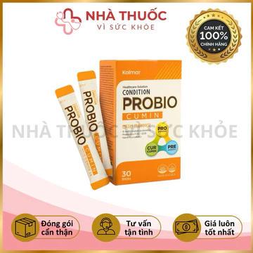 ✅[Chính hãng] Men vi sinh CONDITION PROBIO với 9 chủng vi sinh vật có lợi giúp tăng cường tiêu hoá (Hộp 30 gói)