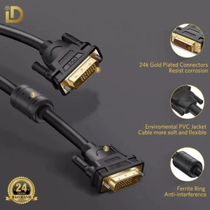 Cáp DVI Chất Lượng 1.5m – Đảm Bảo Truyền Tín Hiệu Ổn Định và Hình Ảnh Full HD 1080P