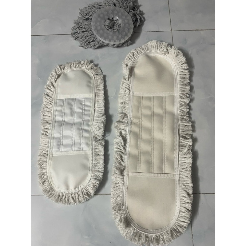 Tấm lau sàn cotton 45cm thay thế siêu thấm siêu hút bụi Loại 1